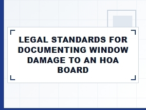 How to Document Window Damage for an Hoa Appeal