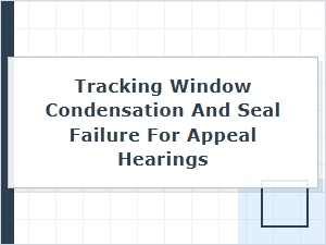 Tracking Window Condensation for Appeals